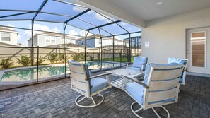 A heated pool