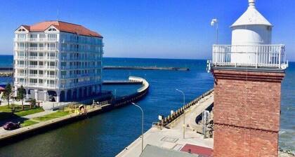 Ferienhaus Darłowo nahe Strand & Leuchtturm
