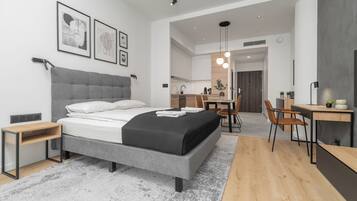 1 chambre, fer et planche Ă repasser, Wi-Fi gratuit, draps fournis