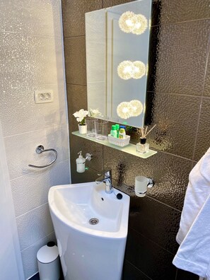 Hair dryer, towels, soap, shampoo - Top location, stylish apartment, city center, nearby parking, bus/train station (Ljubljana)