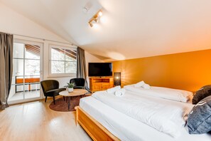 1 Schlafzimmer, Reisekinderbett, kostenloses WLAN, Bettwäsche