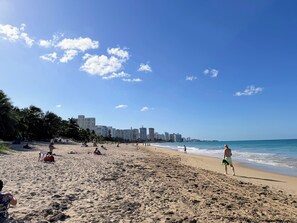 Sun loungers, beach towels