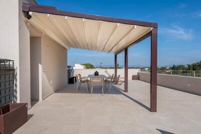 5E Villa Charme - Vista Mare & Ortigia Island- Whirpool on roof Terrace