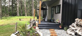Oceanfront, newly built, modern tiny home with beach access!
