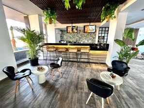 Studio, 1 Queen Bed with Sofa bed | Bar (on property) - Imperial Resort Hurghada - Bedroom With Pool View (Hurghada)