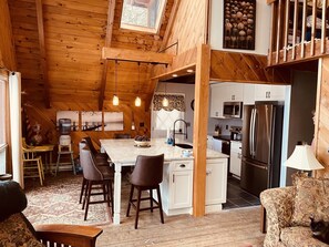 Interior - Lakefront Cabin with Fantastic views & Private Dock, The Hideout!! (Lake Ariel)