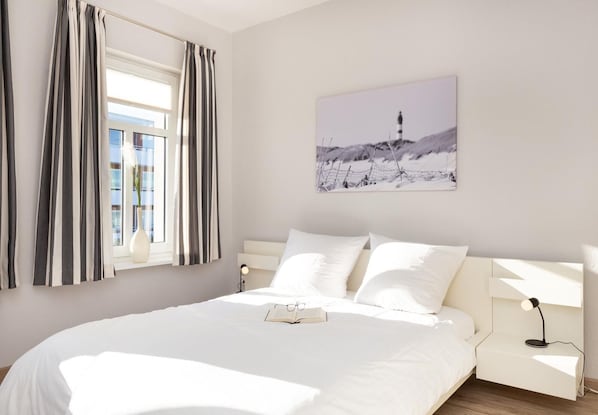 1 makuuhuone, vuodevaatteet