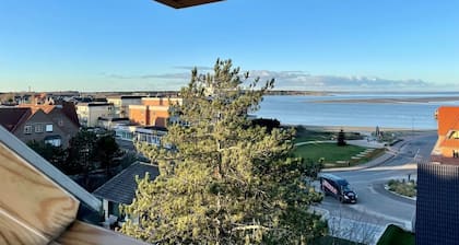 Maisonettewohnung mit Einem Gigantischen Blick Auf's Meer und den Amrumer Leuchtturm, das Erwartet Sie in der Ferienwohnung "brandung" in Wittdün auf Amrum!