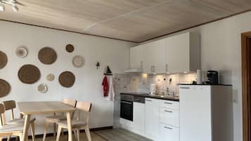 Microwave, oven, dishwasher, coffee/tea maker