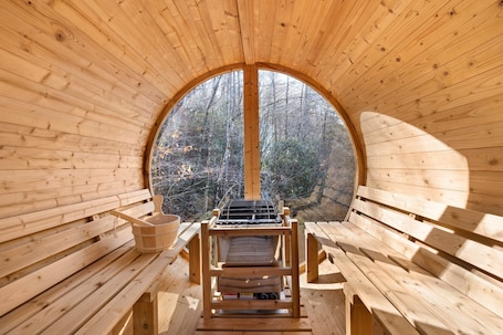 Sauna. Geodesic Dome 2
