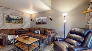 TV, fireplace, DVD player