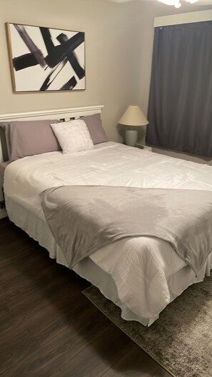 2 bedrooms, iron/ironing board, travel crib, free WiFi