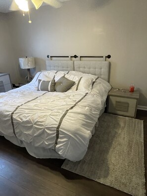 2 bedrooms, iron/ironing board, travel crib, free WiFi