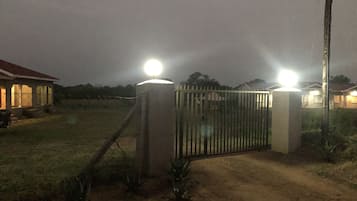 Front of property – evening/night