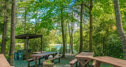 Cozy Studio Cabin #40 - Sleeps 4 - Full kitchen + fireplace - between Boone & Blowing Rock NC