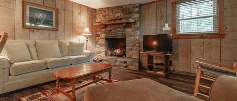 TV, fireplace, DVD player, ping pong
