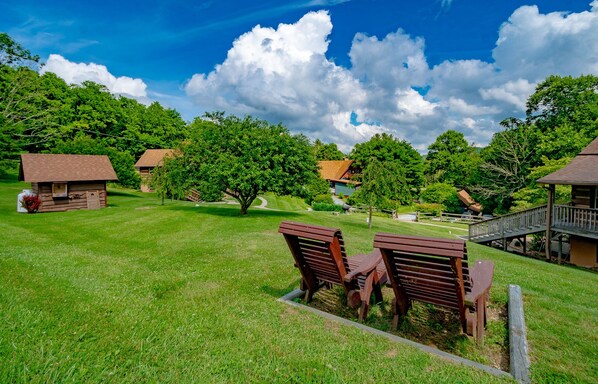Property grounds - Cozy Cabin #8- Sleeps 4 - Full kitchen + fireplace - between Boone & Blowing Rock NC (Blowing Rock)
