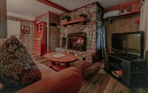 Fernseher, Kamin, DVD-Player, Tischtennisplatte