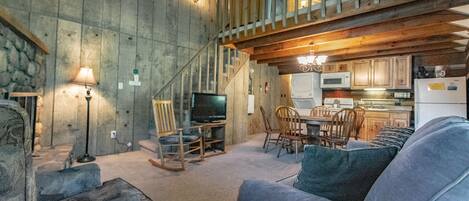 TV, fireplace, DVD player, table tennis