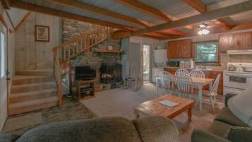 TV, fireplace, DVD player, table tennis