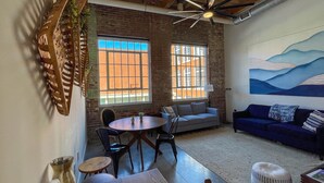 Living area - Mid Century Modern Apartment w/ a pool! (Judson)