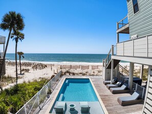 Outdoor pool, a heated pool - Beachfront, private pool, with luxury accommodations on this peaceful beach! (Saint George Island)