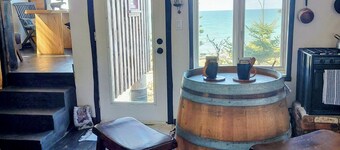 Fundy Fantasy Oceanfront Cabin. Offgrid romantic getaway.