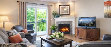 TV connectée, cheminée