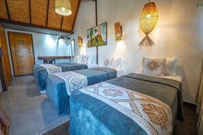 Deluxe Quadruple Room | 1 bedroom, soundproofing, bed sheets