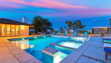 Piscine extérieure, piscine chauffée