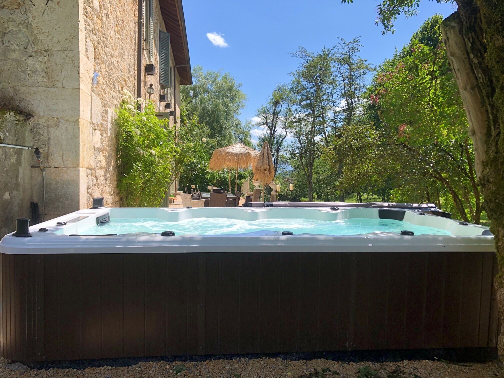 Idromassaggio all'aperto