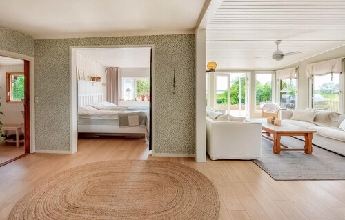 Awesome home in Harlösa with lake view