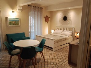 1 bedroom, iron/ironing board, travel crib, free WiFi