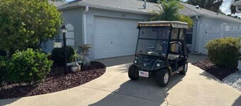 2 bdr/2 bth Courtyard Villa in The Villages w/ Cart Lake Sumter Spanish Springs