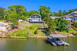 Exterior - Lakeside Lux | Outdoor Kitchen | Dock | Hot Tub (Hot Springs)
