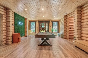Game room - Log House Vacation Rental with Pool and Sauna (Pocono Township)