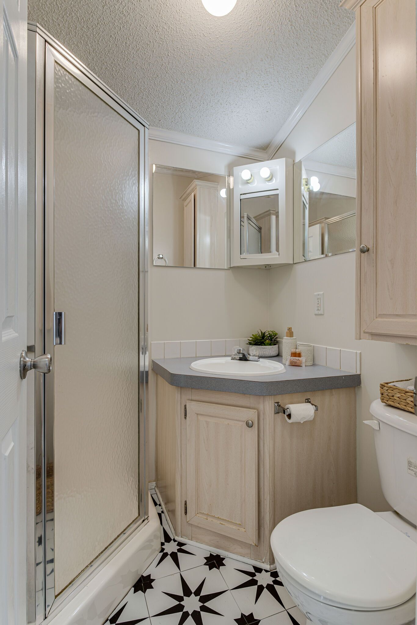 Shower, towels