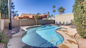 A heated pool