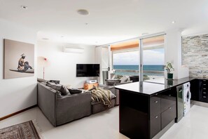 Interior - Seascape | Vacation Mode | 2 Bed Ocean View w BBQ (Semaphore Park)