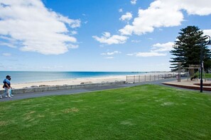 Sun loungers, beach towels