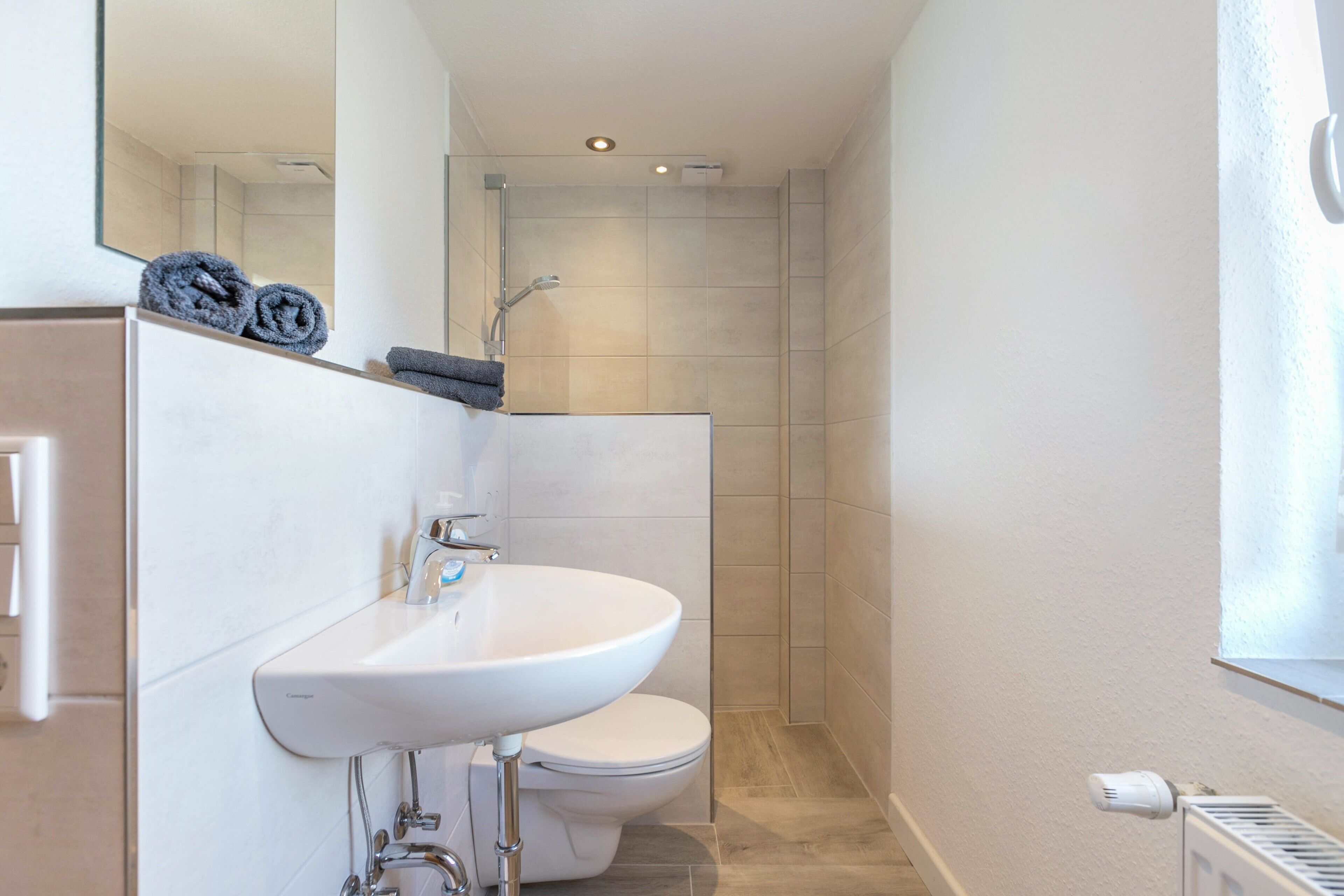 Shower, towels