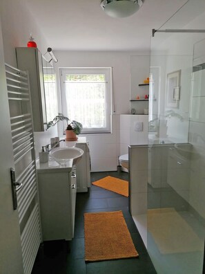 淋浴设施、吹风机、毛巾