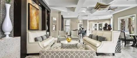 Ferienhaus, 6 Schlafzimmer | Wohnbereich