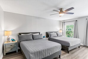 2 bedrooms, iron/ironing board, travel crib, WiFi