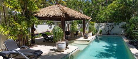 Una piscina riscaldata