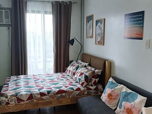 1 غرفة نوم وواي فاي وملاءات أسرّة