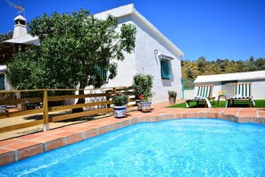 Pool - Villa in Malaga, private pool and sea view (Cartama)