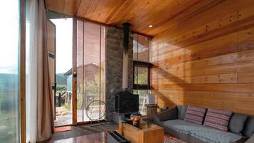 Habitación panorámica doble | Decoración individual, mobiliario individual, escritorio y wifi gratis