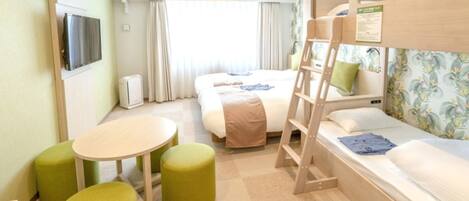 1 slaapkamer, een bureau, gratis wifi, beddengoed