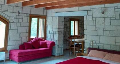 Einzimmerapartment "Tsarouxi Dorf 1" mit Bergblick, privater Terrasse und WLAN